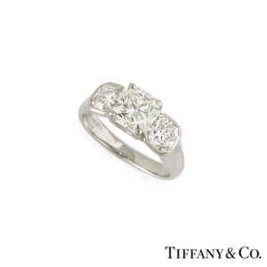 Tiffany & Co. Lucida Cut Diamond Ring in Platinum Tiffany & Co. Lucida Cut Diamond Ring in Platinum